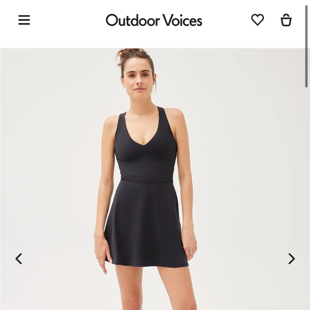 Outdoor Voices Black Volley Dress